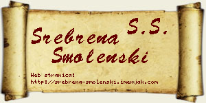 Srebrena Smolenski vizit kartica